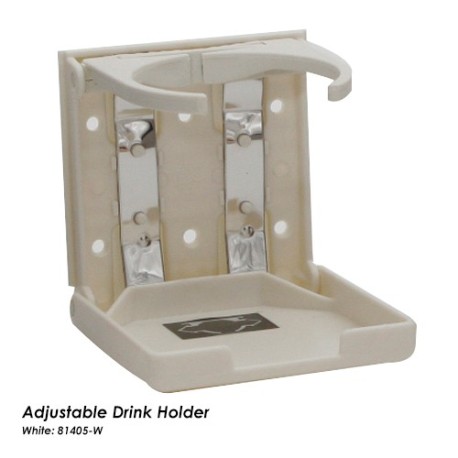 Vertical Mount Adjustable Drink Holder (Cream)