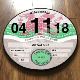 Welsh Flag TAX DISC