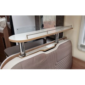 Shelf with headrest insert