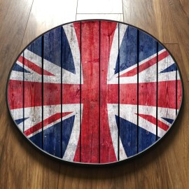 GRUNGE UNION JACK ROUND TABLE