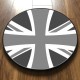 Greyscale Union Jack Round