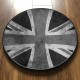 Grunge greyscale Union Jack