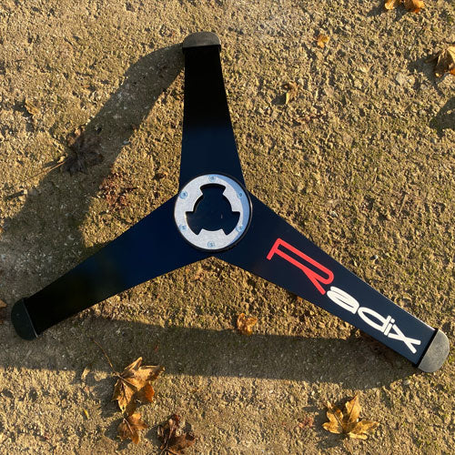 Radix tripod in black with the Sequoia fitting, a freestanding base for a motorhome table