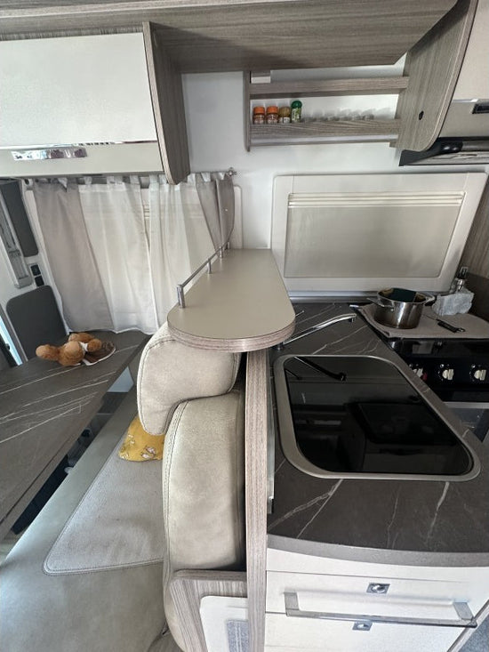 Removable over seat shelf for the Benimar 294 motorhome