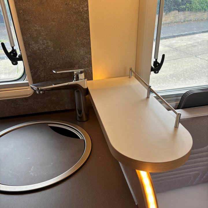 Burstner Lyseo T727G shelf kit fitted
