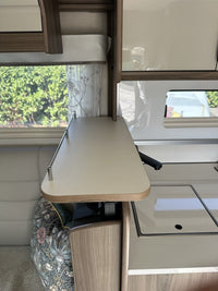 Coachman Travel Master shelf fitted above the front seats