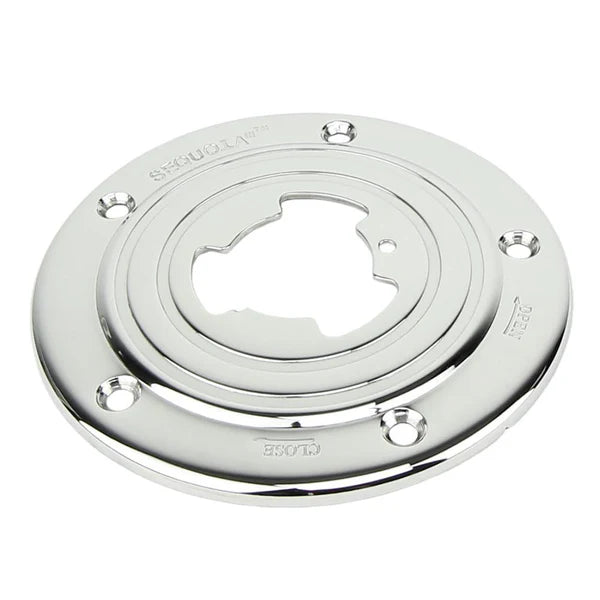 ITC Sequoia 7in floor base, polished stainless steel